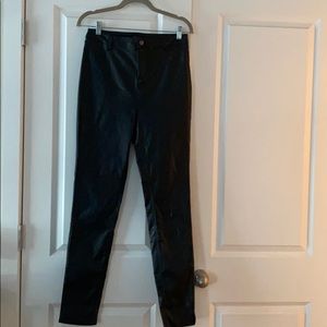 Black pleather pants